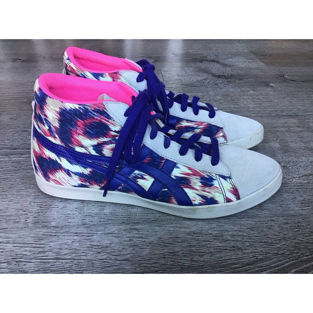 Onitsuka Tiger Womens 8 D3Y5N Liberty Art Grandest Emilie's Dark Blue Hi Top